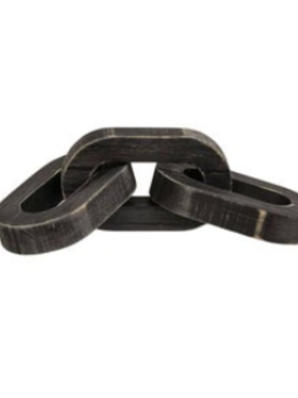 Distressed Black Wooden Chain
